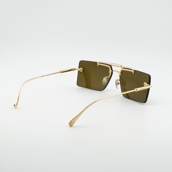 Versace VE2245 100273 Sunglasses Gold Rectangle Frame, Brown Gradient Lenses main image 8